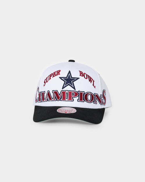 Mitchell & Ness Dallas Cowboys Super Bowl XXVII 'Dallas Cowboys Champs' Pro Crown Snapback Vintage White
