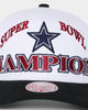 Mitchell & Ness Dallas Cowboys Super Bowl XXVII 'Dallas Cowboys Champs' Pro Crown Snapback Vintage White