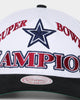 Mitchell & Ness Dallas Cowboys Super Bowl XXVII 'Dallas Cowboys Champs' Deadstock Snapback Vintage White