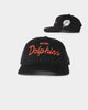 Mitchell & Ness Miami Dolphins Corduroy Script Deadstock Snapback Black