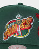 Mitchell & Ness Seattle Sonics 'Roses HWC' Pro Crown Snapback Green