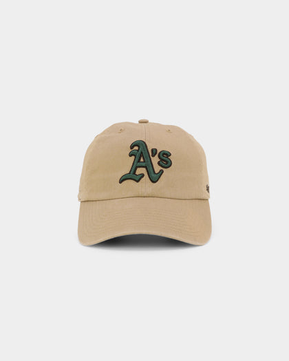 47 Brand Oakland Athletics 'Croc Hunter' Clean Up Strapback Khaki/Dark Green