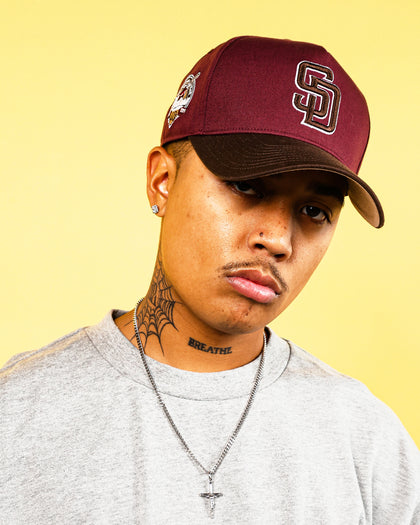 47 Brand San Diego Padres 'Bacon Me Crazy' MVP DT Snapback Dark Maroon/Brown