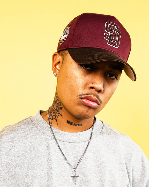 47 Brand San Diego Padres 'Bacon Me Crazy' MVP DT Snapback Dark Maroon/Brown