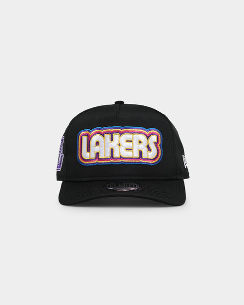 New Era Los Angeles Lakers 'Retro Black Prolight' Golfer Snapback Black