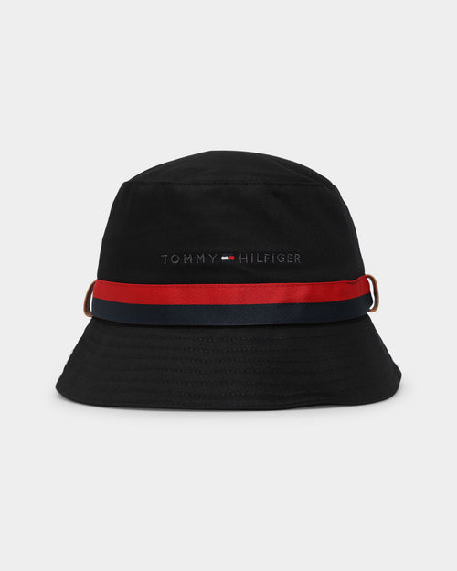 Tommy Hilfiger Established Tape Bucket Hat Black