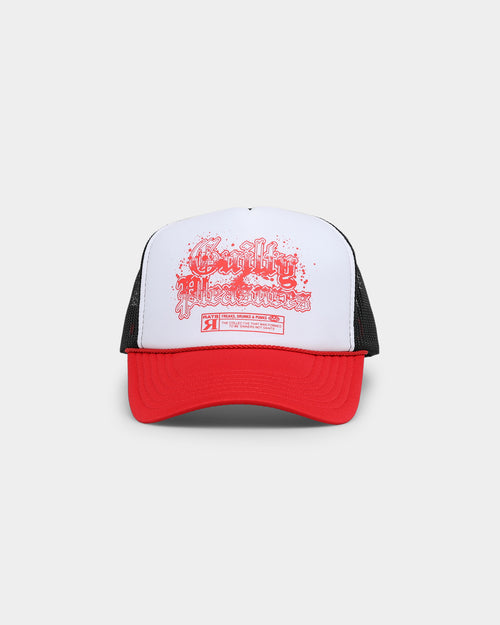 Rats Get Fat Guilty Pleasures Trucker Snapback White/Red