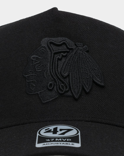 47 Brand Chicago Blackhawks 47 MVP DT Snapback Black/Black