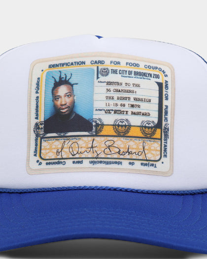 Goat Crew X Ol' Dirty Bastard ID Card Trucker Snapback White/Royal