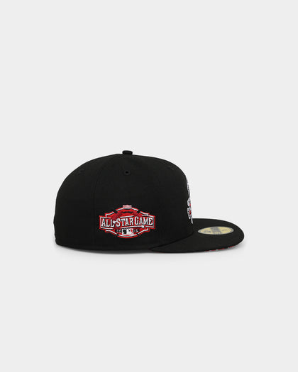 New Era Cincinnati Red 'Camo Undervisor' 59FIFTY Fitted Black