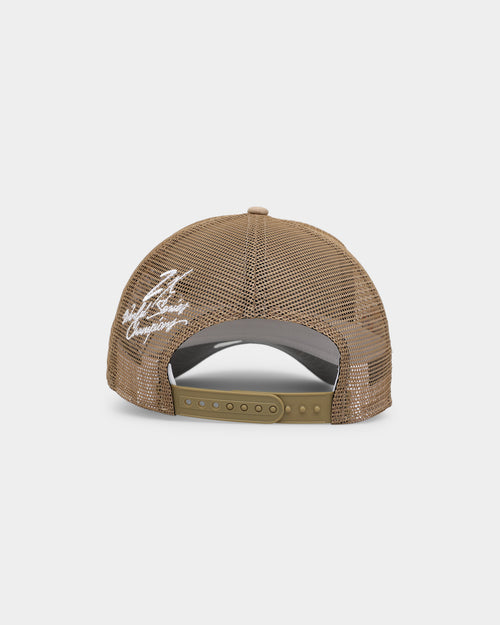 New Era New York Mets 'World Series Multi Logo' 9FORTY K-Frame Snapback Trucker Tumbleweed