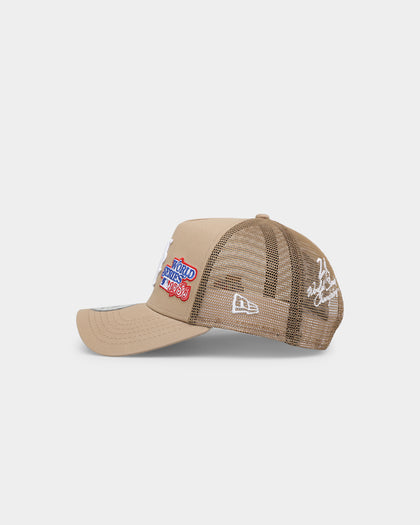 New Era New York Mets 'World Series Multi Logo' 9FORTY K-Frame Snapback Trucker Tumbleweed