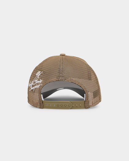 New Era Oakland Athletics 'World Series Multi Logo' 9FORTY K-Frame Snapback Trucker Tumbleweed