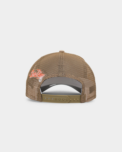 New Era San Diego Padres 'World Series Multi Logo' 9FORTY K-Frame Snapback Trucker Tumbleweed