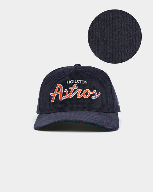 New Era Houston Astros 'OG Team Script' Corduroy Golfer Snapback Original Team Colours
