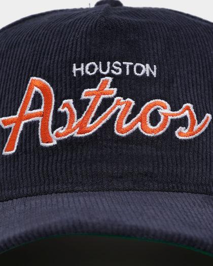 New Era Houston Astros 'OG Team Script' Corduroy Golfer Snapback Original Team Colours