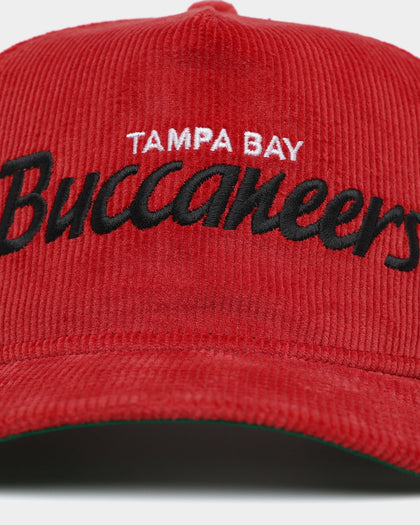 New Era Tampa Bay Buccaneers 'OG Team Script' Corduroy Golfer Snapback Original Team Colours