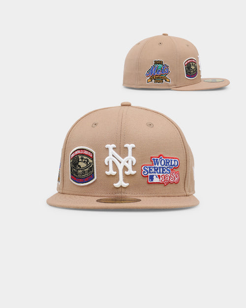 New Era New York Mets 'World Series Multi Logo' 59FIFTY Fitted Tumbleweed