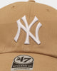 47 Brand New York Yankees 47 Clean Up Strapback Khaki