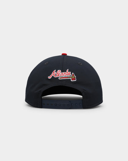 New Era Atlanta Braves 'Retro Block Script' Golfer Snapback Navy