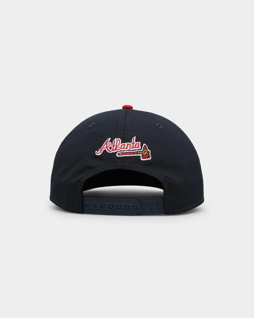 New Era Atlanta Braves 'Retro Block Script' Golfer Snapback Navy