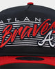 New Era Atlanta Braves 'Retro Block Script' Golfer Snapback Navy