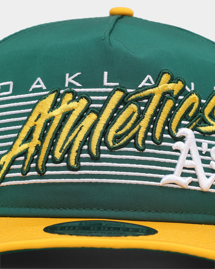 Nwe Era Oakland Athletics 'Retro Block Script' Golfer Snapback Green