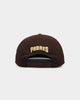 New Era San Diego Padres 'Retro Block Script' Golfer Snapback Dark Brown