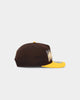 New Era San Diego Padres 'Retro Block Script' Golfer Snapback Dark Brown