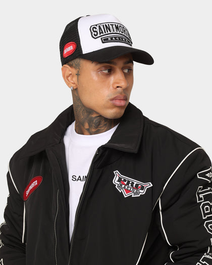 Saint Morta Pro Racing Trucker Cap Snapback Black/White