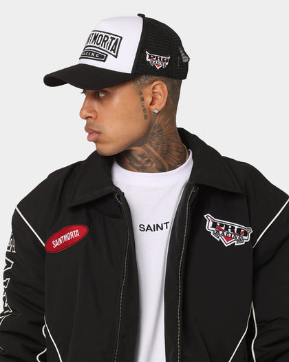 Saint Morta Pro Racing Trucker Cap Snapback Black/White