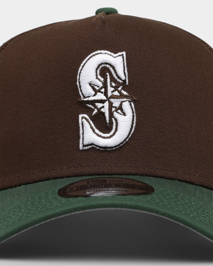 New Era Seattle Mariners 'Beef & Broccoli' 9FORTY A-Frame Snapback Dark Brown