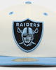 New Era Oakland Raiders 'Chrome University Blue' 59FIFTY Fitted White