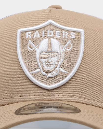 New Era Las Vegas Raiders 'Summer Essential' 9FORTY A-Frame Trucker Tumbleweed/White