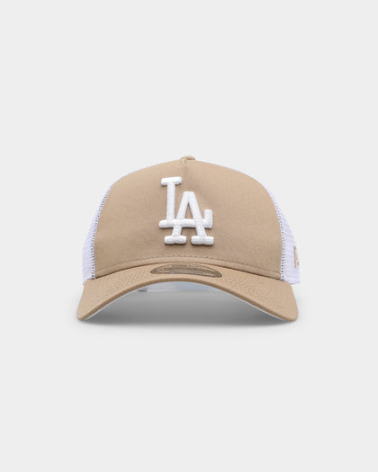New Era Los Angeles Dodgers 'Summer Essential' 9FORTY A-Frame Trucker Tumbleweed/White