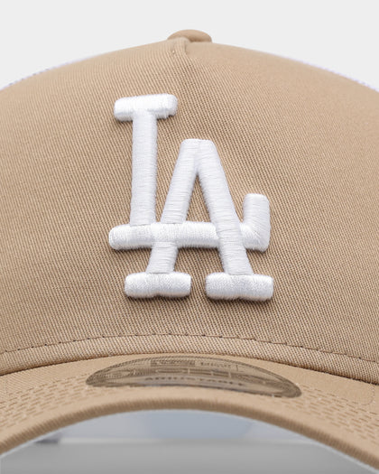 New Era Los Angeles Dodgers 'Summer Essential' 9FORTY A-Frame Trucker Tumbleweed/White