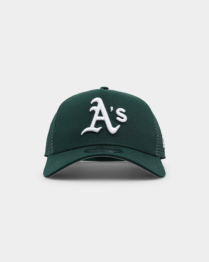 New Era Oakland Athletics 'Summer Essential' 9FORTY A-Frame Trucker Dark Green