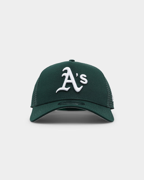 New Era Oakland Athletics 'Summer Essential' 9FORTY A-Frame Trucker Dark Green