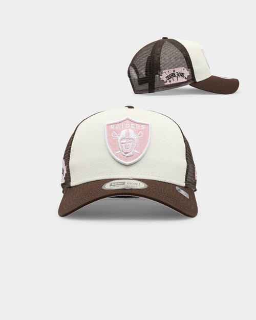 New Era Oakland Raiders 'Neapolitan Ice Cream' 9FORTY K-Frame Trucker Chrome White