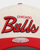 Mitchell & Ness Chicago Bulls Vintage White Script Wool Snapback Vintage White