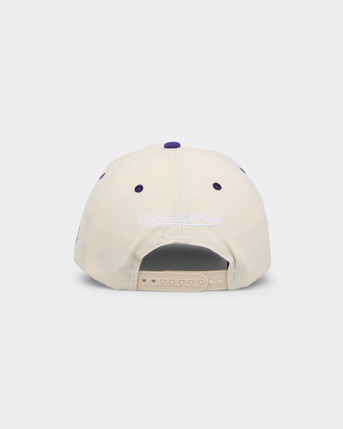 Mitchell & Ness Los Angeles Lakers 'Wool Blend' Snapback Vintage White