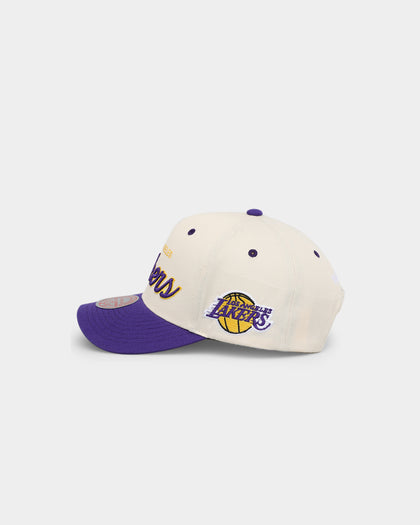 Mitchell & Ness Los Angeles Lakers 'Wool Blend' Snapback Vintage White