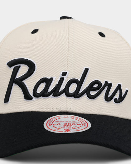 Mitchell & Ness Las Vegas Raiders Vintage 'Wool Blend' Snapback Vintage White