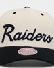 Mitchell & Ness Las Vegas Raiders Vintage 'Wool Blend' Snapback Vintage White