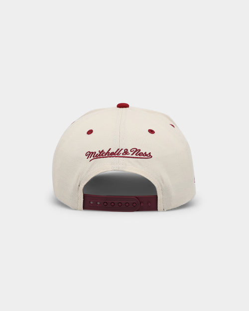 Mitchell & Ness Los Angeles Lakers 'Strawberry & Cream' Pro Crown Snapback Vintage White