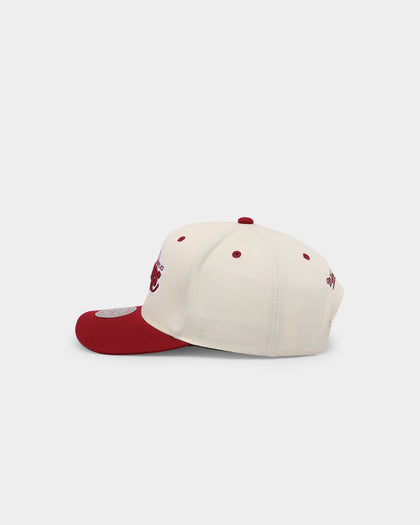 Mitchell & Ness Los Angeles Lakers 'Strawberry & Cream' Pro Crown Snapback Vintage White