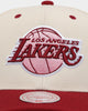Mitchell & Ness Los Angeles Lakers 'Strawberry & Cream' Pro Crown Snapback Vintage White