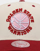 Mitchell & Ness Golden State Warriors 'Strawberry & Cream' Pro Crown Snapback Vintage White