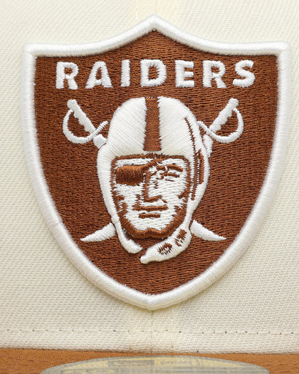 New Era Las Vegas Raiders 'Toasted Peanut' 59FIFTY Fitted Chrome