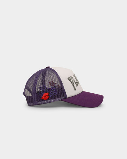 Playboy By CK Glow Up Trucker Snapback Purple/White